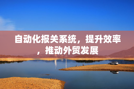 自动化报关系统，提升效率，推动外贸发展